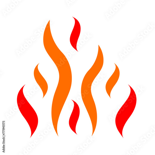 Fire Flame Icon Vector 