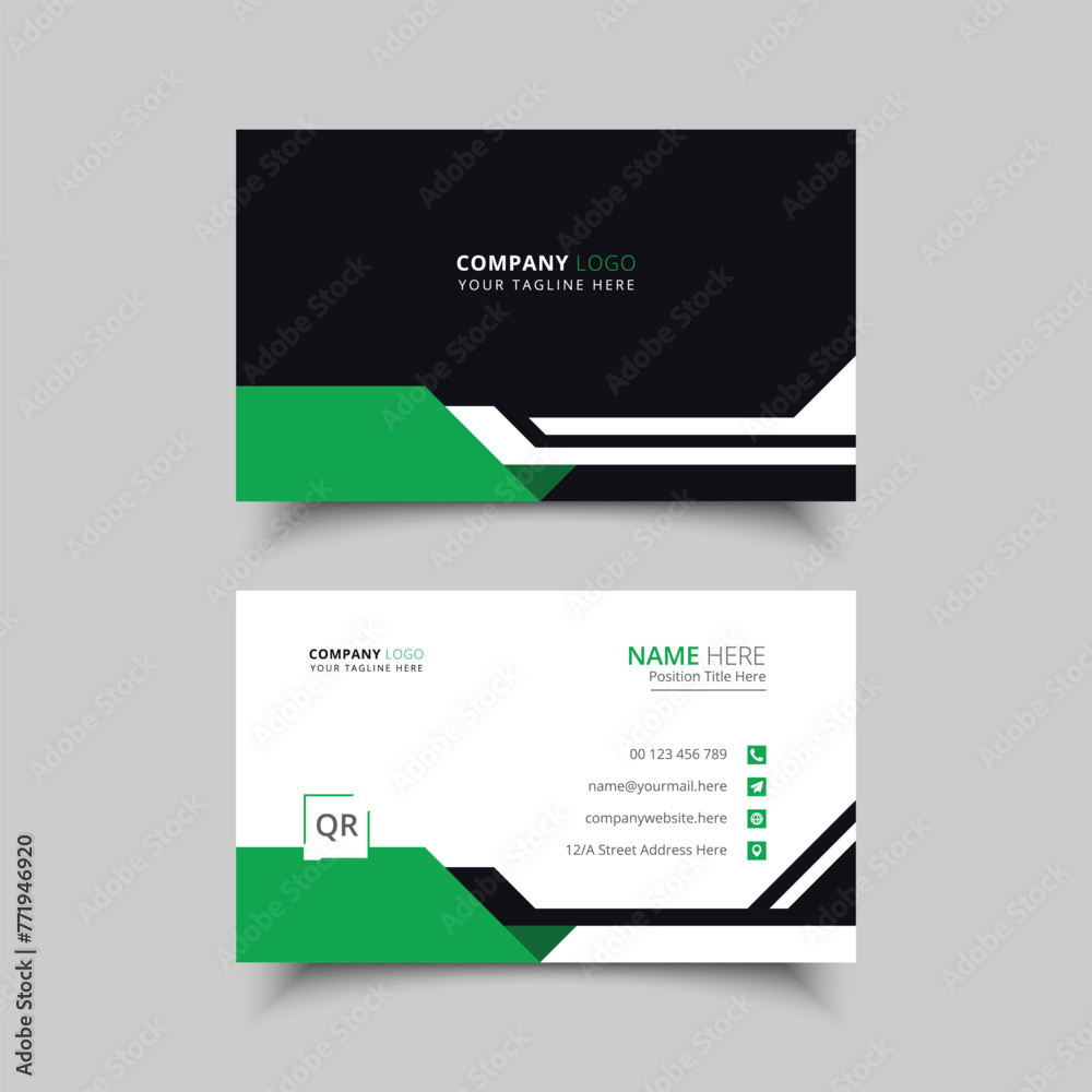 clean business card template clean business card template