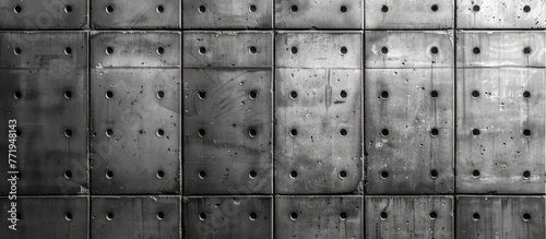 
Abstract grey concrete wall background with space for copy, texture of a modern minimalistic industrial building in the style of an industrial building.