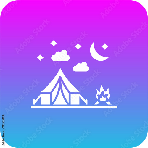 Night camp Icon