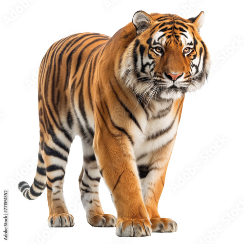 Tiger isolated on white background