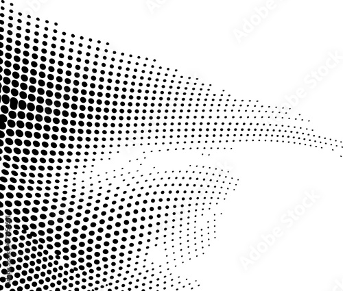 Wallpaper Mural Abstract halftone particle border Torontodigital.ca