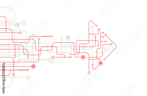 Abstract arrow direction. Technology background. High speed. Hi-tech