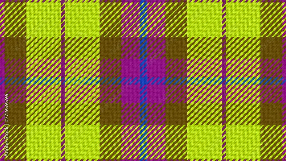 Plaid Animated Trippy Tartan Groovy Fun Colorful Shifting Fabric Texture Textile Fashion Patterns Background Motion Backdrop 1950s 1960s 1970s