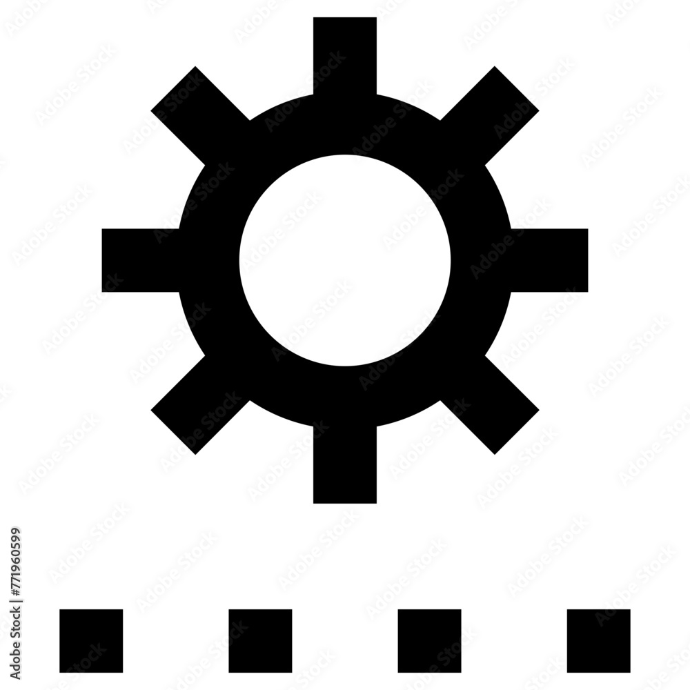 automation icon, simple vector design