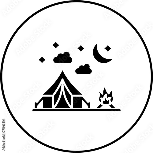 Night camp Icon