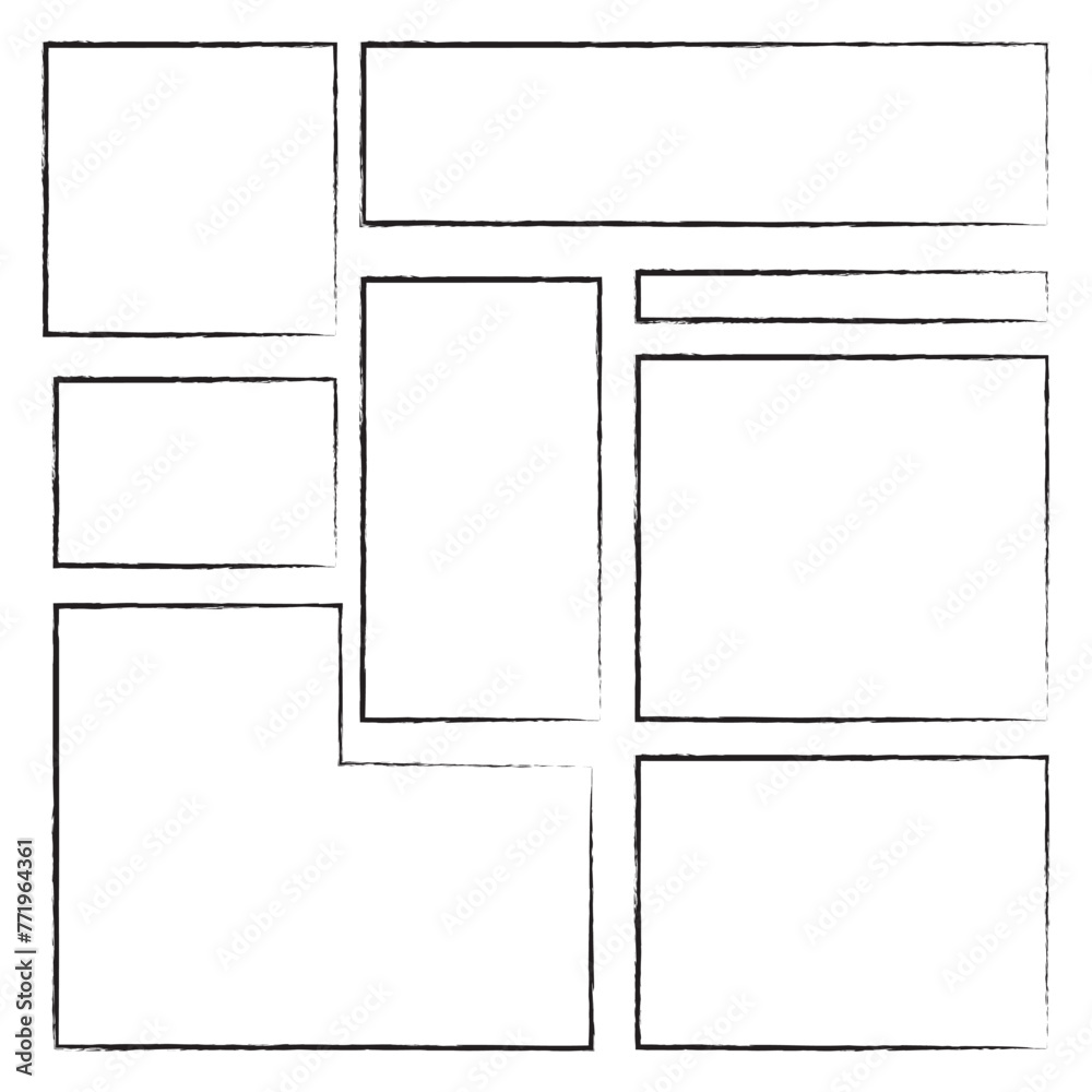 Grunge frame collection. Vector illustration on white background, eps10 Grunge frame collection. Vector illustration on white background, eps10