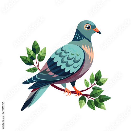 Realistic pigeon-bird concept illustration © Freelancer Wahid