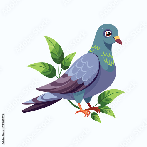 Realistic pigeon-bird concept illustration © Freelancer Wahid