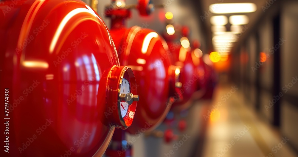 Fire suppression system installation in a hotel, close-up, bright light ... - Fire Suppression System Installation For Luxury Apartments