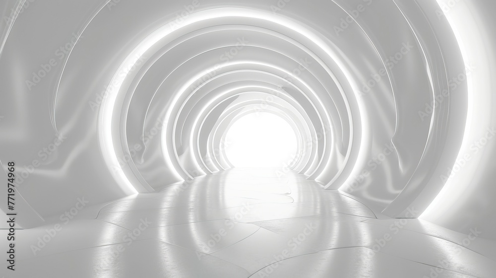 White background 3D room light abstract space technology tunnel stage floor White background 3D room light abstract space technology tunnel stage floor