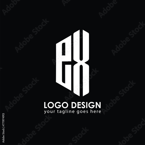 EX EX Logo Design, Creative Minimal Letter EX EX 
Monogram