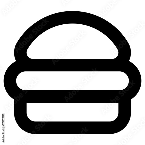 burger icon, simple vector design