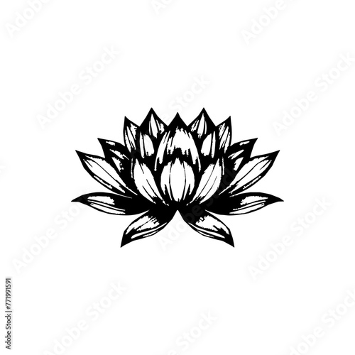 Lotus icons set. Simple lotus icon. Lotus flower symbol vector 