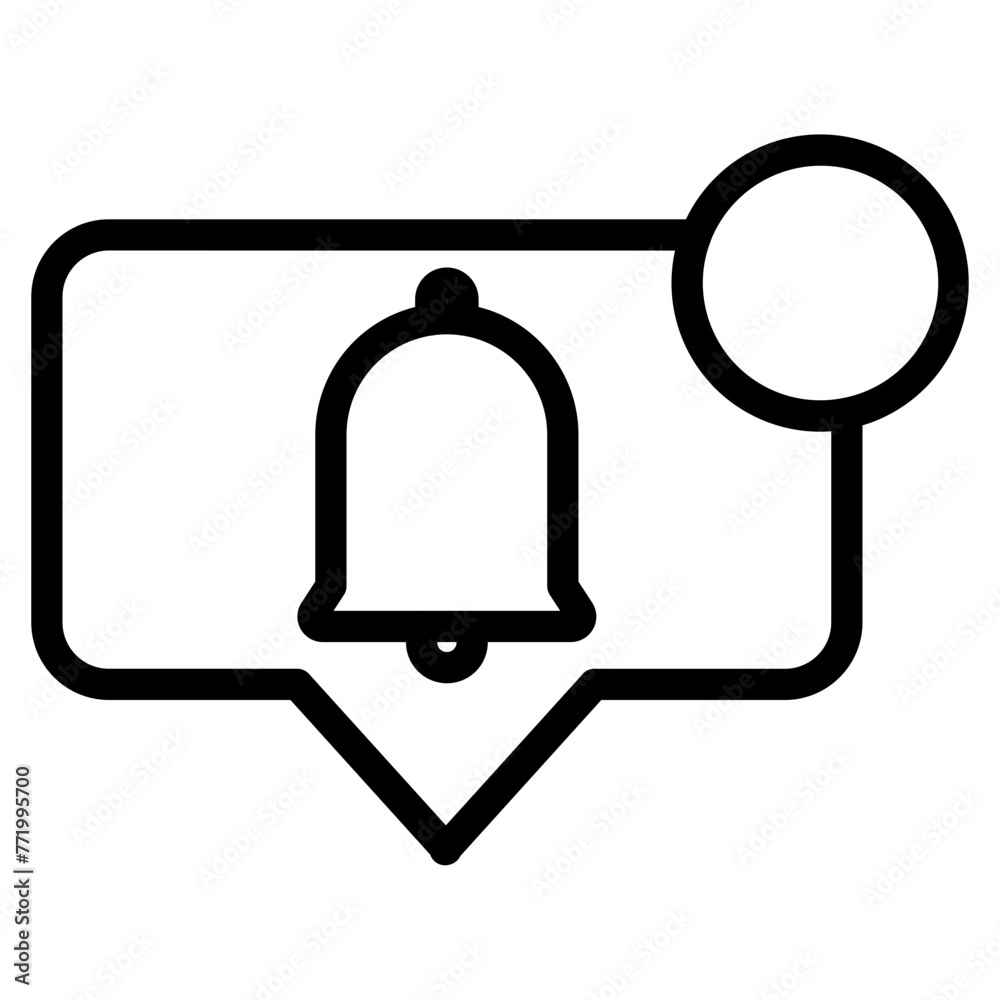 Fototapeta premium notification-bell icon