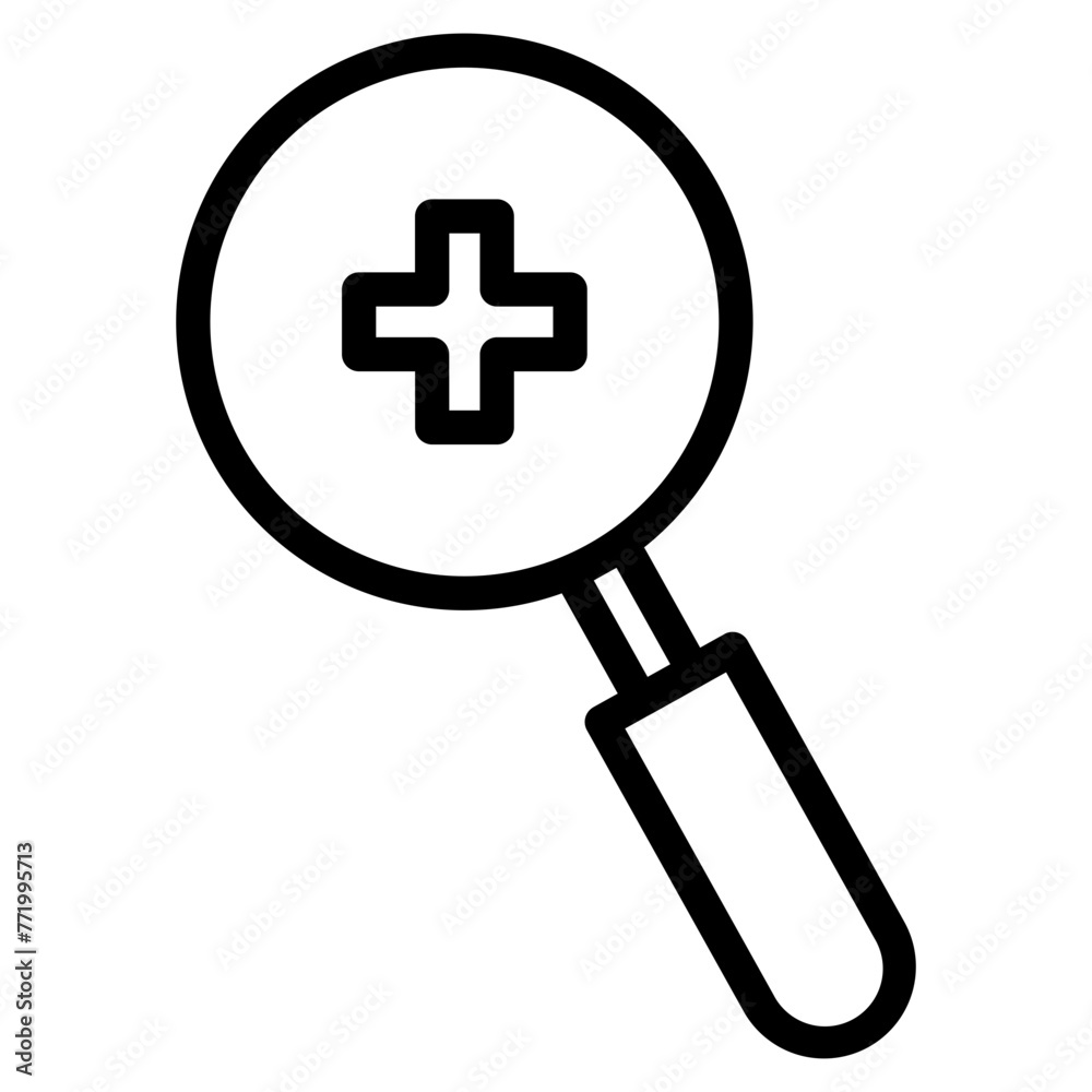 Fototapeta premium zoom in zoom out magnifying icon