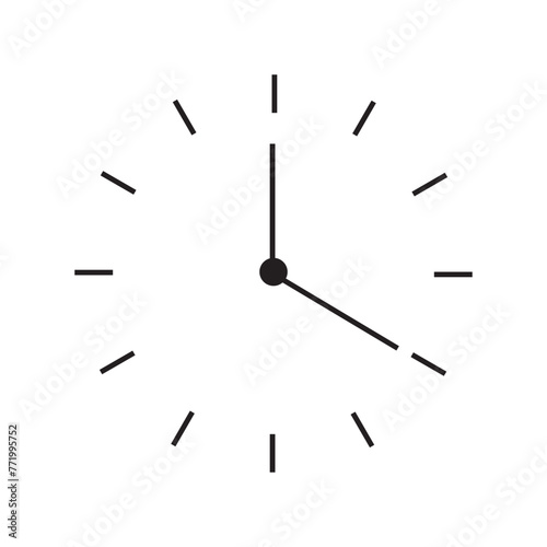 Clock vector icon. Time icon vector. Clock vector icon. Vector illustration.  EPS 10