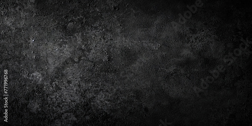 dark Black rough texture background, dark gray slate stone background,. Black granite slabs background, black paper, banner © Planetz