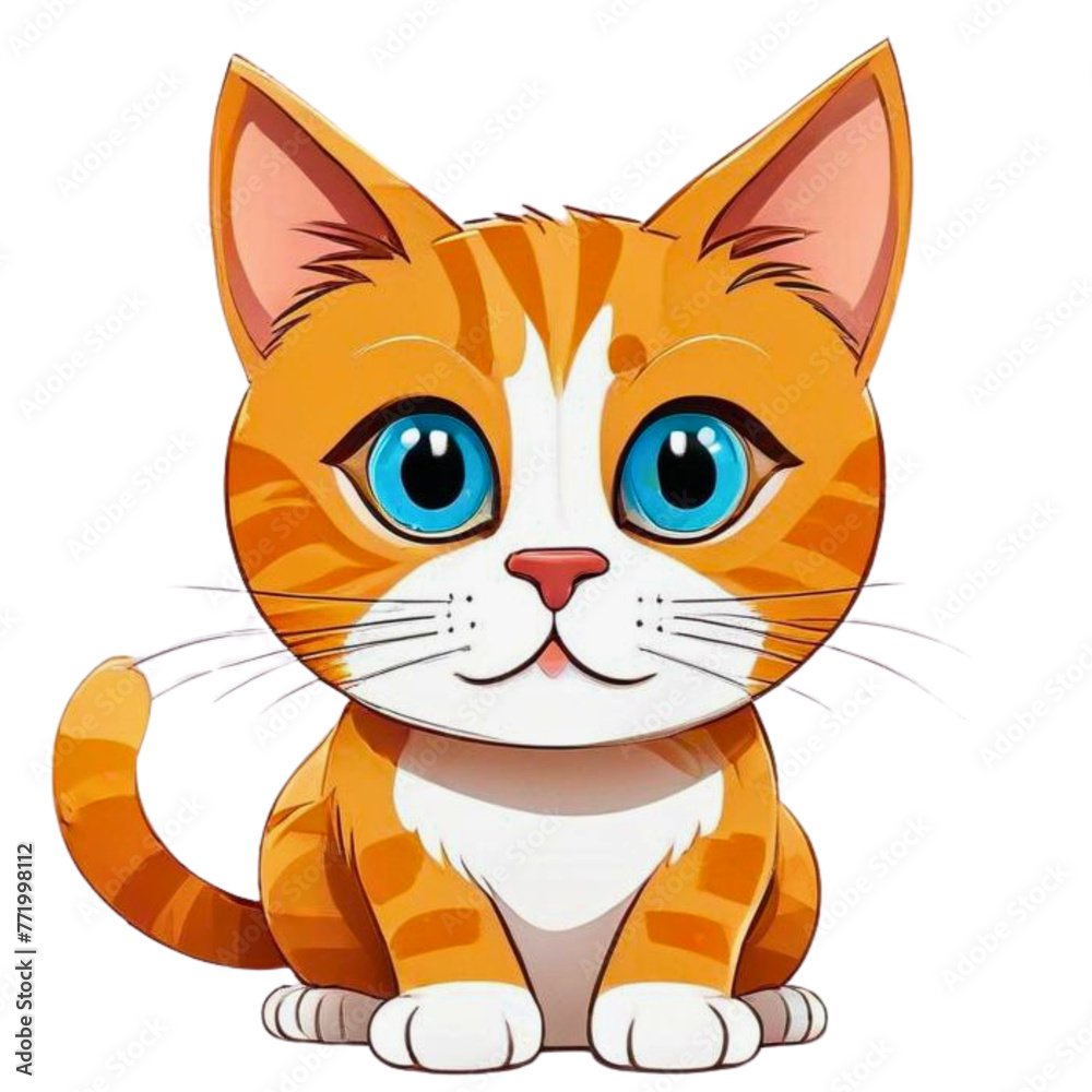 illustration of a cute cat