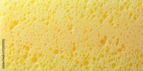 Yellow sponge texture material background, soft and smooth surface sponge, yellow spoon texture.banner