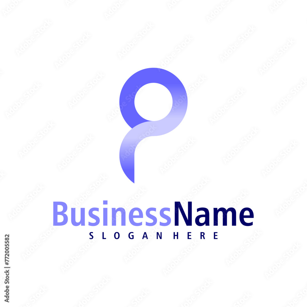 Letter P logo design vector. Creative Initial P logo concepts template Letter P logo design vector. Creative Initial P logo concepts template