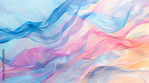 Abstract background with soft pastel waves
