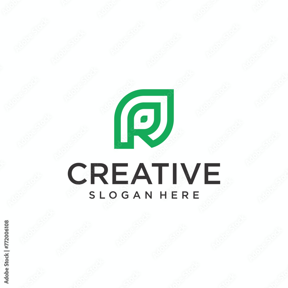 Letter p leaf logo design eco friendly concept natural leaf logo for agricultural products beauty Letter p leaf logo design eco friendly concept natural leaf logo for agricultural products beauty