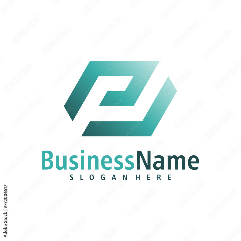 Letter P logo design vector. Creative Initial P logo concepts template Letter P logo design vector. Creative Initial P logo concepts template