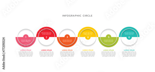 Creative infographics business design template