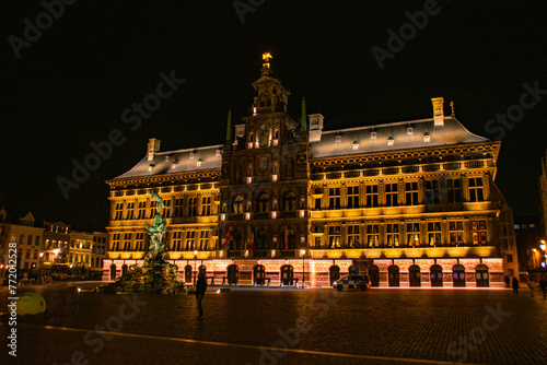 night view of the city hall country