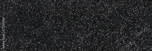  Black glitter texture background, seamless pattern of sparkling black grainy sand for decoration and design elements. Dark glitter textured surface with sparkling black grainy sand pattern 