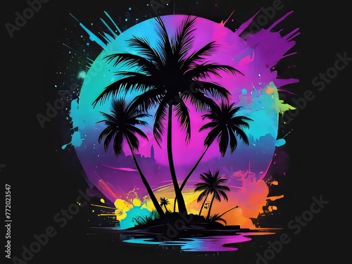 vector de palmeras ilustración