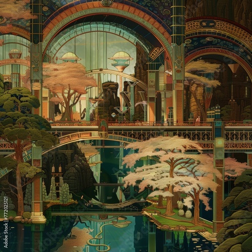 Art Nouveau-inspired visions of the future photo