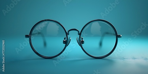 Visionary Spectacles Unveiling Clarity and Insight in a Minimalist Rendering