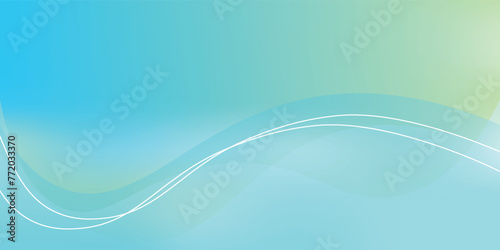 banner background. colorful, bright green wave effect gradation. vektor illustrasi photo