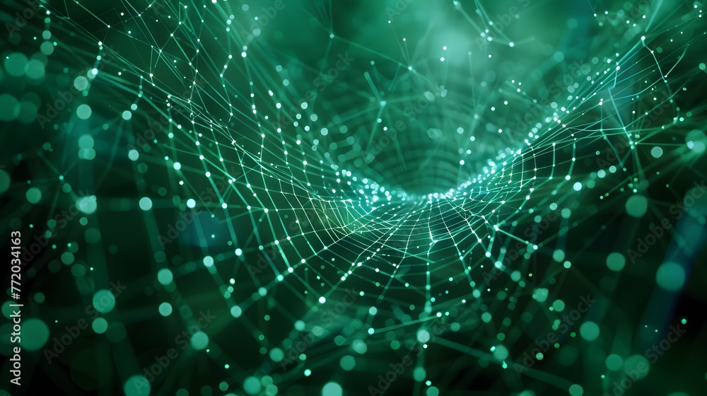 a digital spiderweb with morning dew a digital spiderweb with morning dew