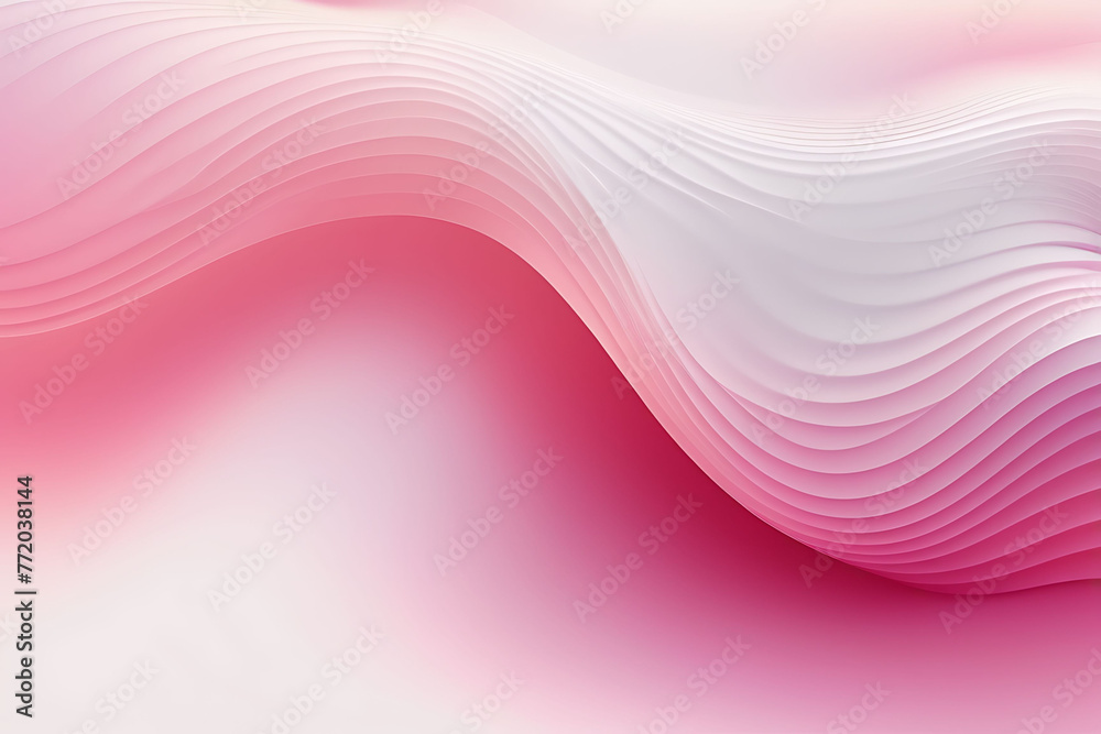 Pink Abstract Wavy Background, Smooth Curves in Abstract Background Pink Abstract Wavy Background, Smooth Curves in Abstract Background