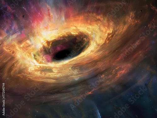 Supermassive black holes illustrated not as voids