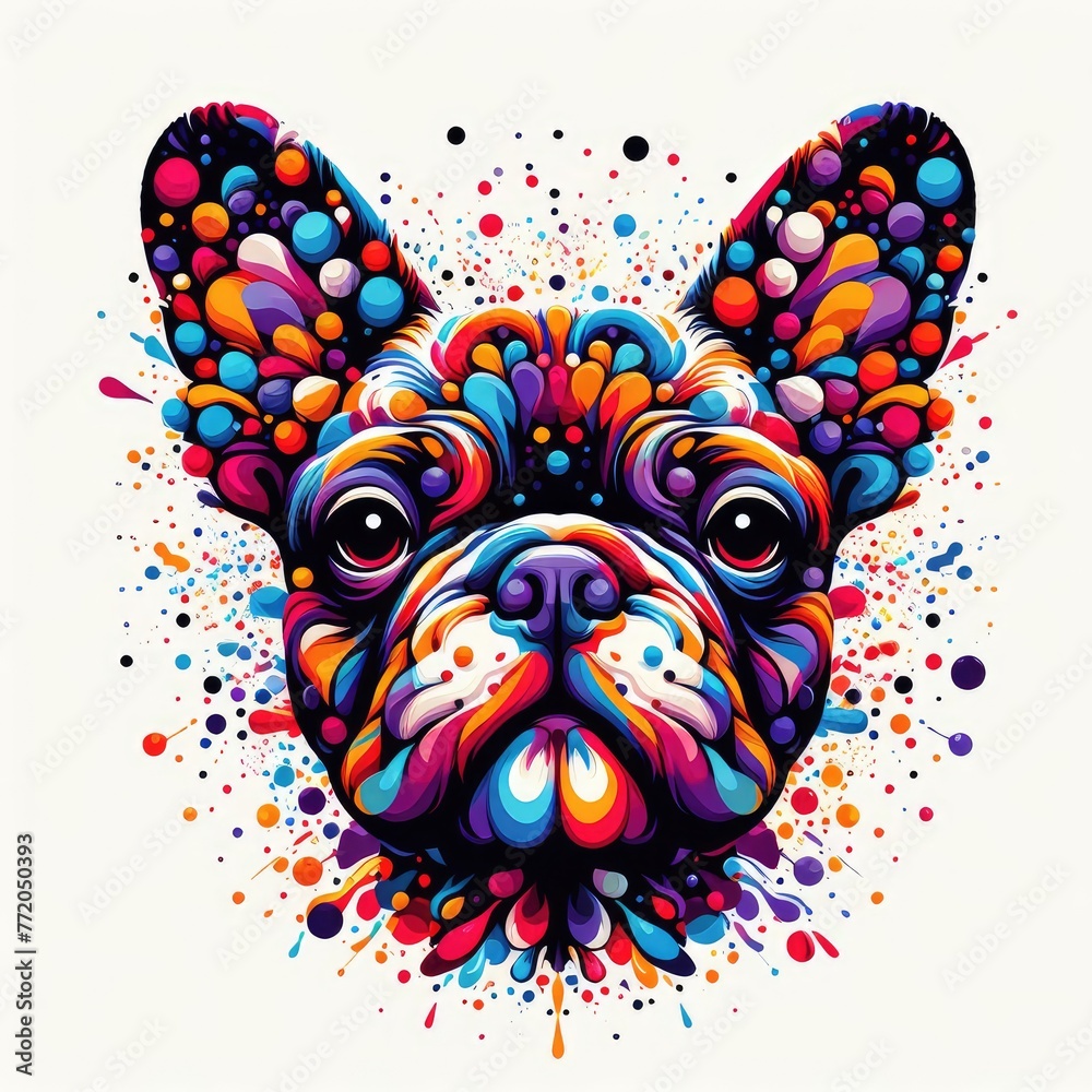 Isolated Colorful Dog on a Clear PNG Canvas, Generative AI Isolated Colorful Dog on a Clear PNG Canvas, Generative AI
