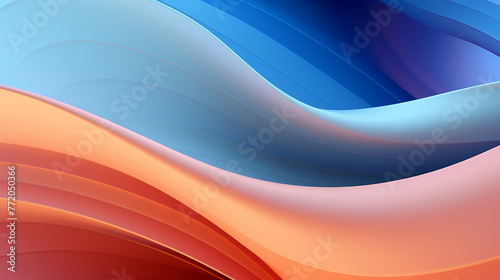 abstract and aesthetic background with blue and orange