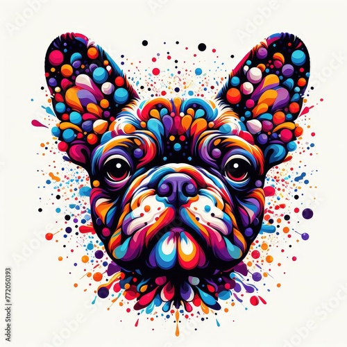 Isolated Colorful Dog on a Clear PNG Canvas, Generative AI photo