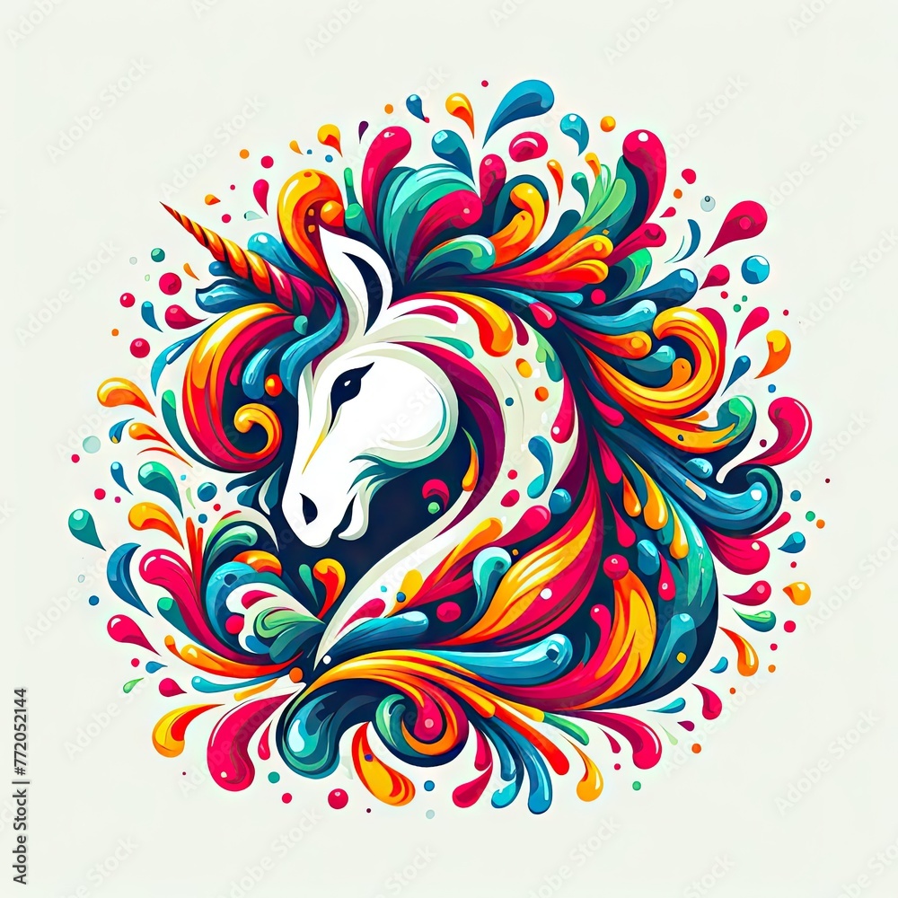 Isolated Colorful Animal on a Clear PNG Canvas, Generative AI Isolated Colorful Animal on a Clear PNG Canvas, Generative AI