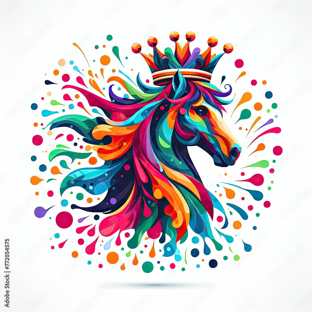 Isolated Colorful Animal on a Clear PNG Canvas, Generative AI Isolated Colorful Animal on a Clear PNG Canvas, Generative AI
