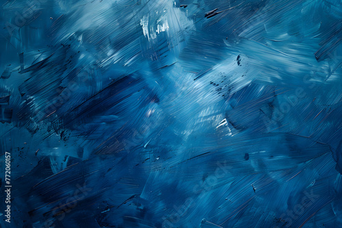 Abstract art blue background