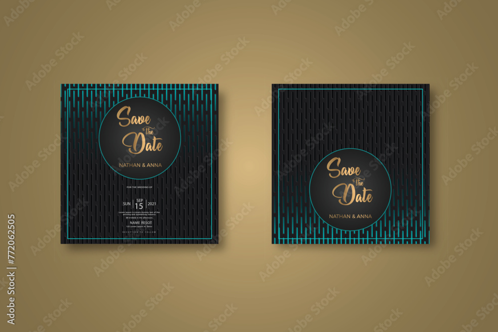 Hand drawn floral wedding invitation card template Hand drawn floral wedding invitation card template