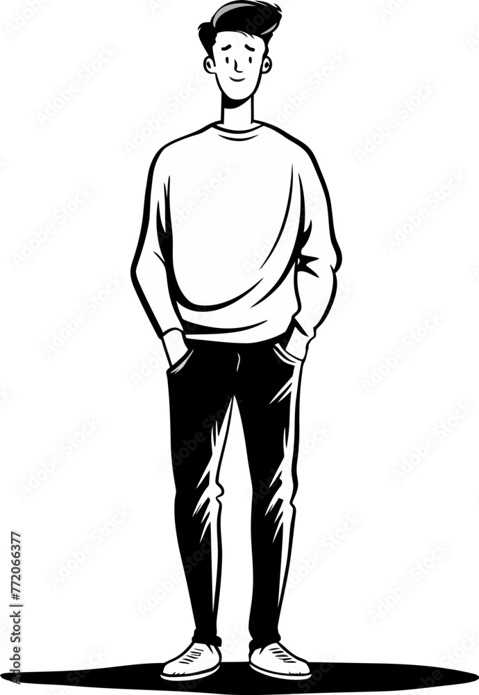 Expressing Personality Male Vector Illustrations