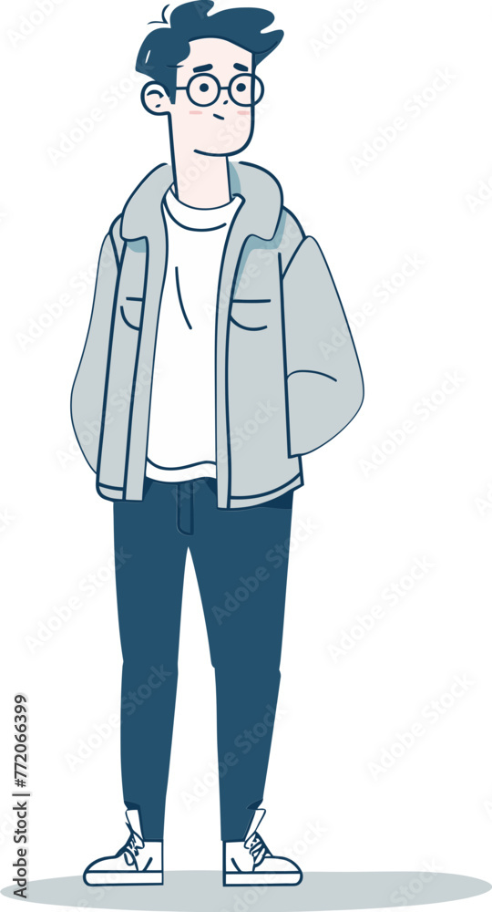 Vectorized Identity Exploring Male Character Vectorized Identity Exploring Male Character