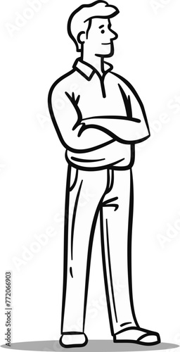 Masculine Energy in Vector Expressive Illustrations of Manhood