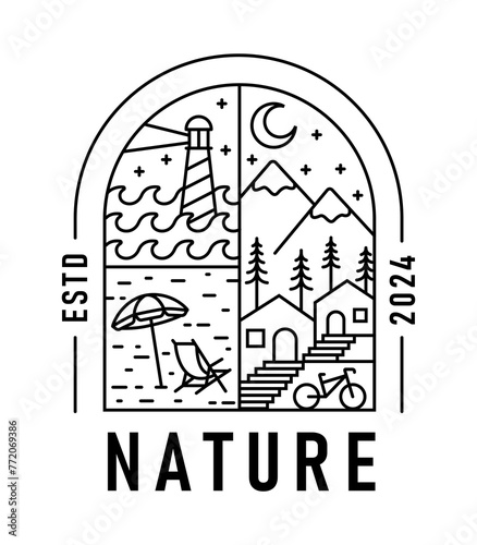 natural view in the form of a window
