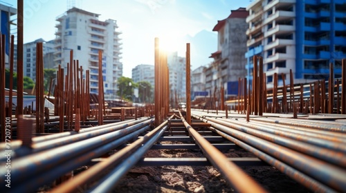 Construction involves incorporating steel bars 
